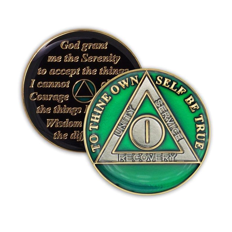 Green Triplate AA Chips - The Token Shop