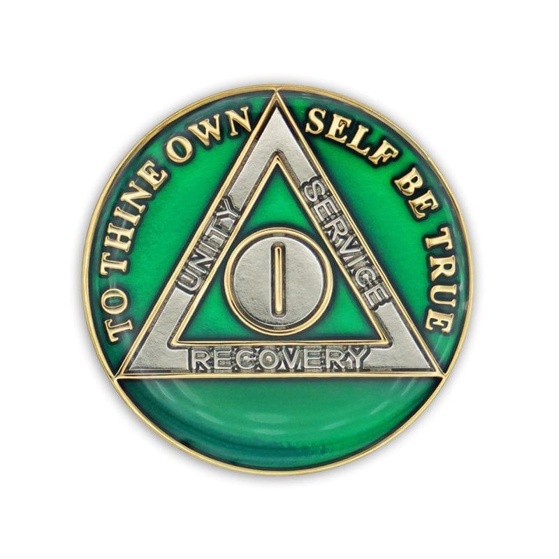 Green Triplate AA Chips - The Token Shop