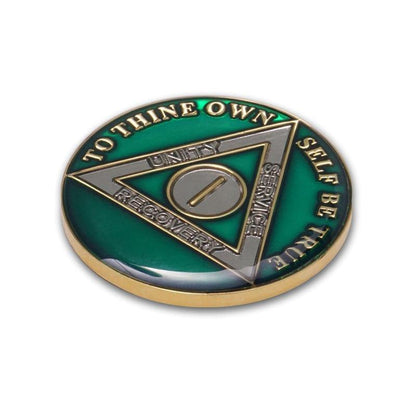 Green Triplate AA Chips - The Token Shop