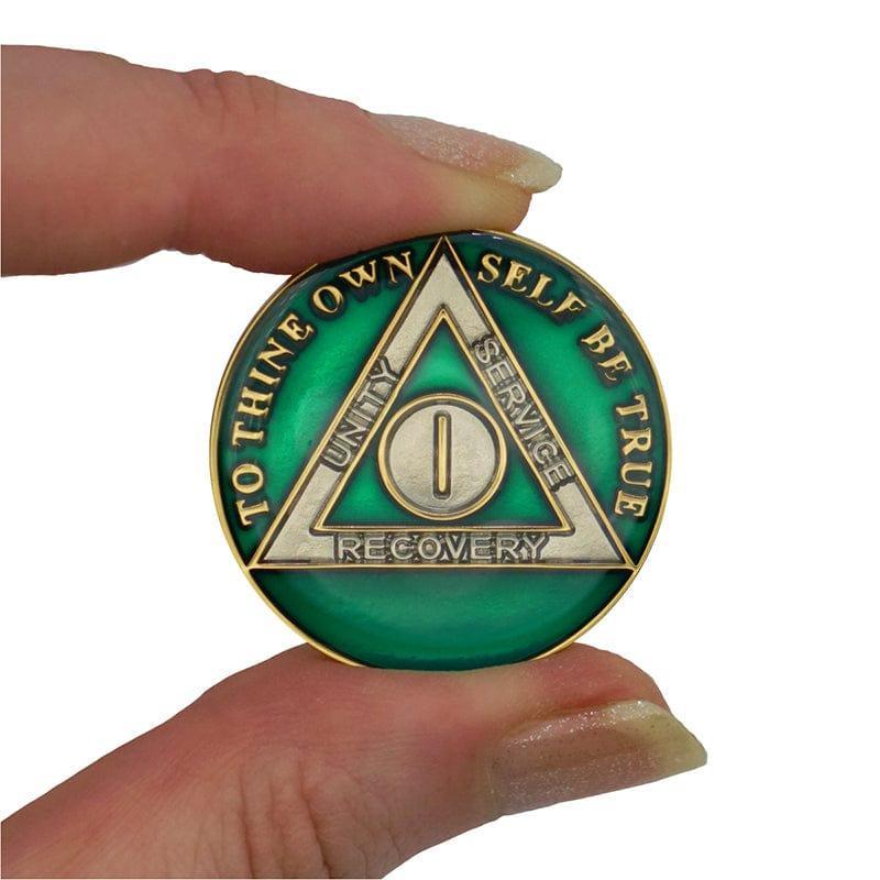 Green Triplate AA Chips - The Token Shop