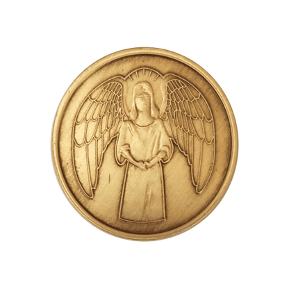 He Will Command His Angels To Guard You In All Your Ways Wendells Bronze Affirmation Medallions - The Token Shop