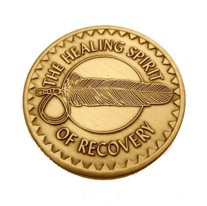 Healing Spirit Bronze Affirmation Medallions - The Token Shop