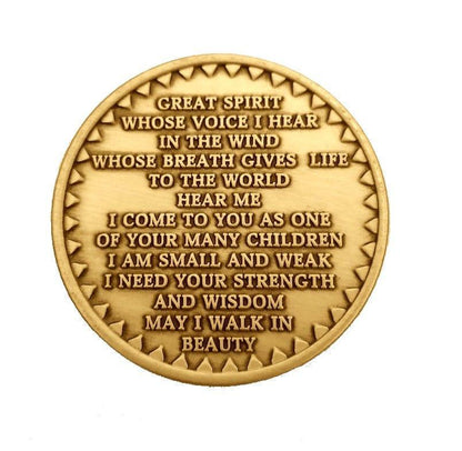 Healing Spirit Bronze Affirmation Medallions - The Token Shop