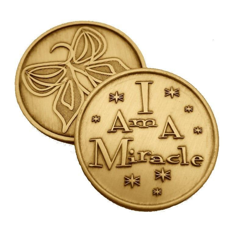 I Am A Miracle Bronze Affirmation Medallions - The Token Shop