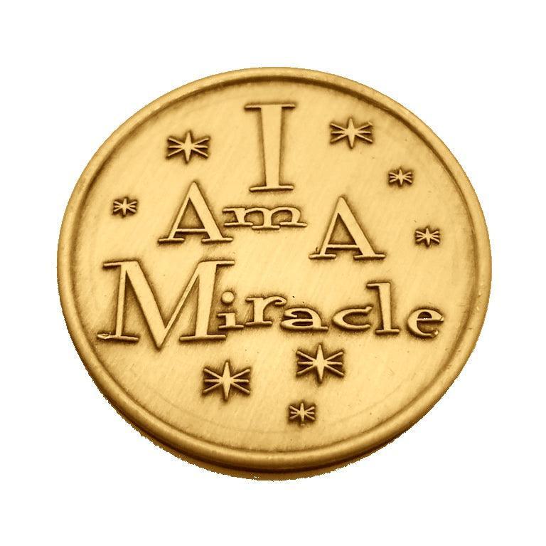 I Am A Miracle Bronze Affirmation Medallions - The Token Shop