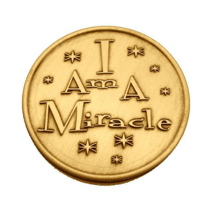 I Am A Miracle Bronze Affirmation Medallions - The Token Shop