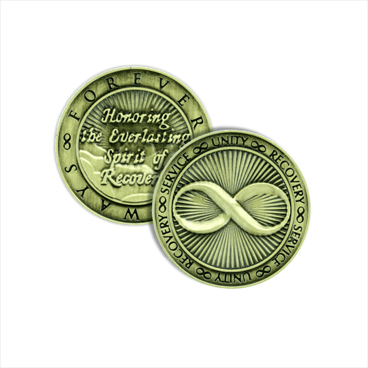 Infinity Bronze Affirmation Medallions - The Token Shop