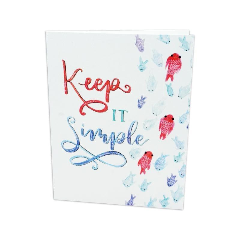 Keep It Simple Greeting Card - The Token Shop