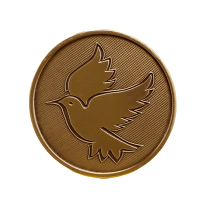 Kindness Language Bronze Affirmation Medallion - The Token Shop