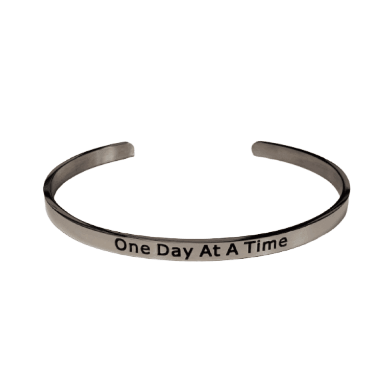 Metal Engraved Recovery Bracelets - The Token Shop