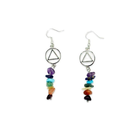 Multicolor Stone Drop AA Earring - The Token Shop
