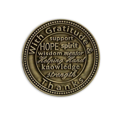 My Sponsor Rose - Friendship Bronze Affirmation Medallions - The Token Shop
