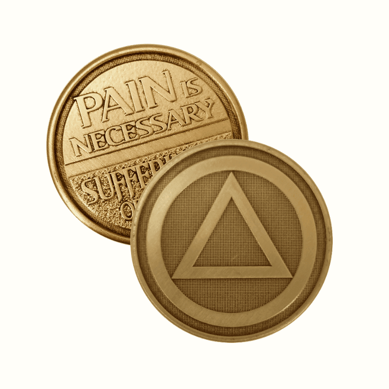 Pain and Suffering Wendells Bronze Affirmation Medallions - The Token Shop