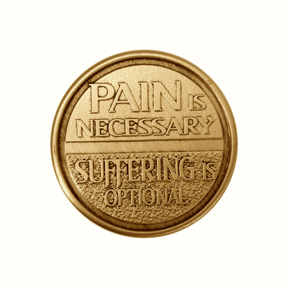 Pain and Suffering Wendells Bronze Affirmation Medallions - The Token Shop