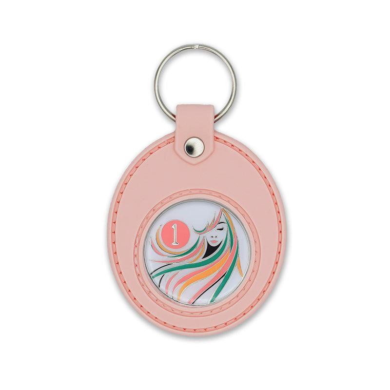Pink Universal Keychain Coin Holder - The Token Shop
