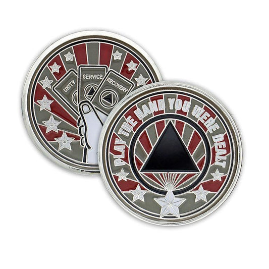 Play The Hand You Were Dealt Affirmation Coin - The Token Shop