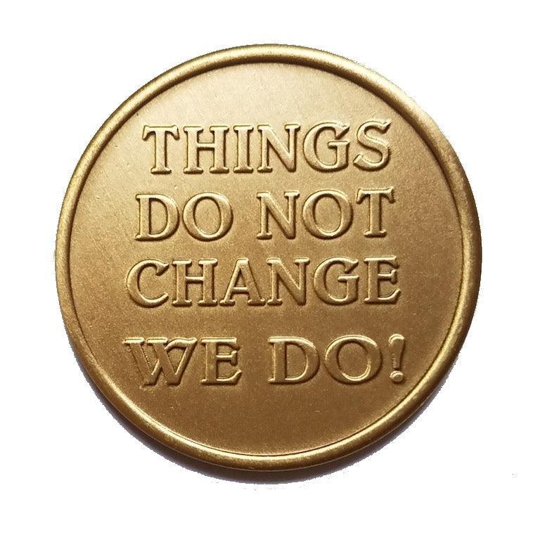 Powerless But Not Helpless Bronze Affirmation Medallion - The Token Shop