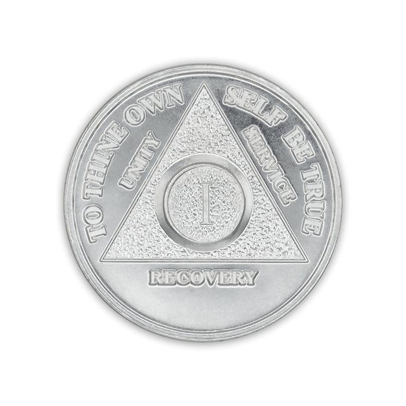 Precious Metal Silver Plated AA Anniversary Medallions - The Token Shop