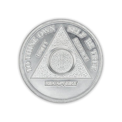 Precious Metal Silver Plated AA Anniversary Medallions - The Token Shop