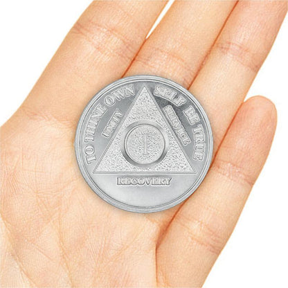 Precious Metal Silver Plated AA Anniversary Medallions - The Token Shop