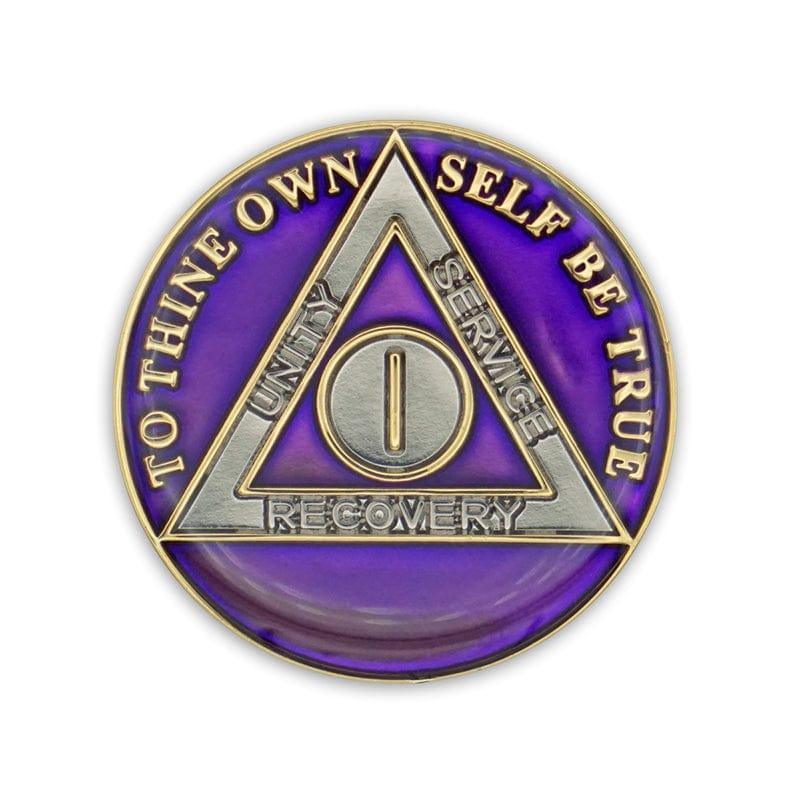 Purple Triplate AA Chips - The Token Shop