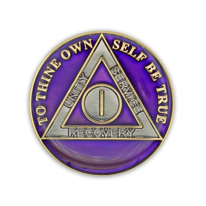 Purple Triplate AA Chips - The Token Shop