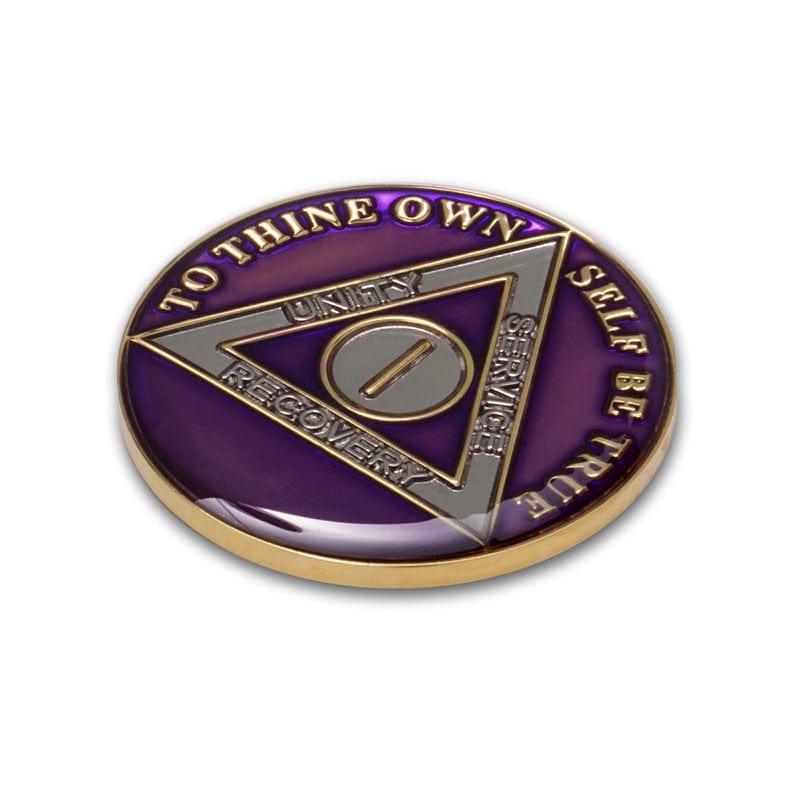 Purple Triplate AA Chips - The Token Shop