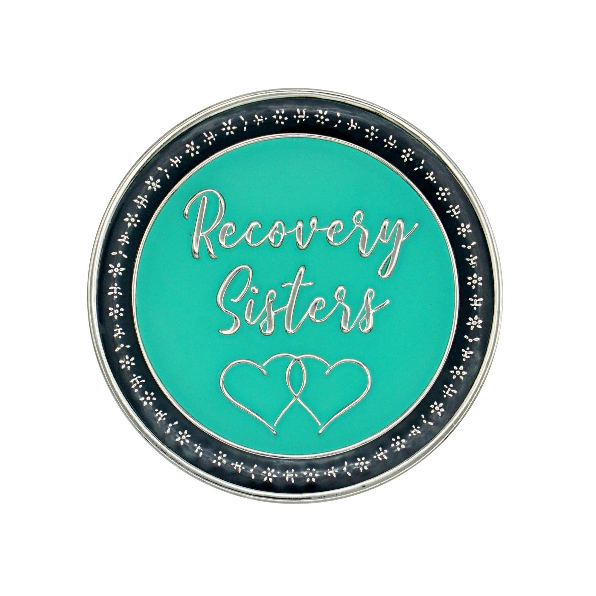 Recovery Sisters Premium Aqua Medallion - The Token Shop