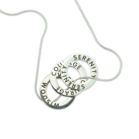 Serenity Courage & Wisdom Affirmation Necklace - The Token Shop