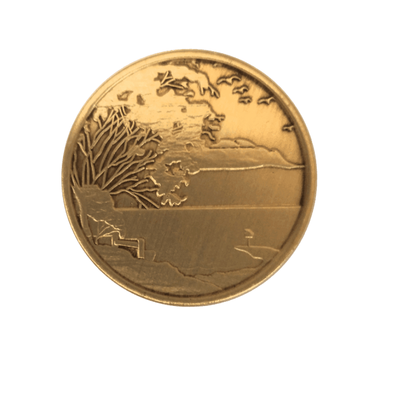 Serenity is Peace Within the Storm Wendells Bronze Affirmation Medallions - The Token Shop