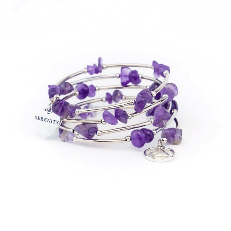Amethyst Wire Wrap Bracelet AA - The Token Shop
