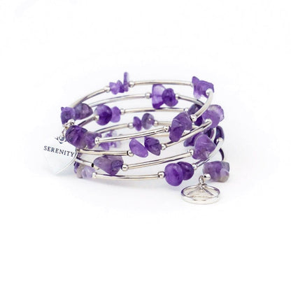 Amethyst Wire Wrap Bracelet AA - The Token Shop