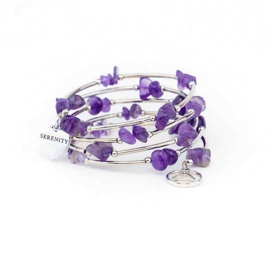 Amethyst Wire Wrap Bracelet AA - The Token Shop