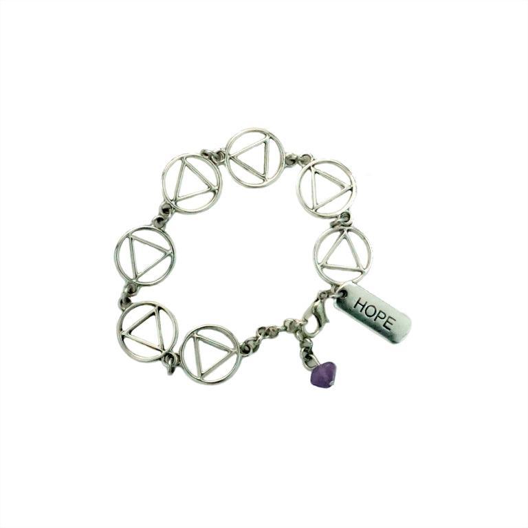 Silver AA Charm Bracelet - The Token Shop