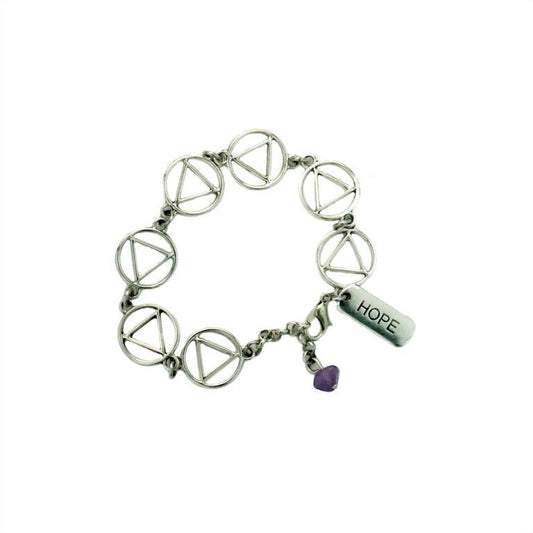 Silver AA Charm Bracelet - The Token Shop