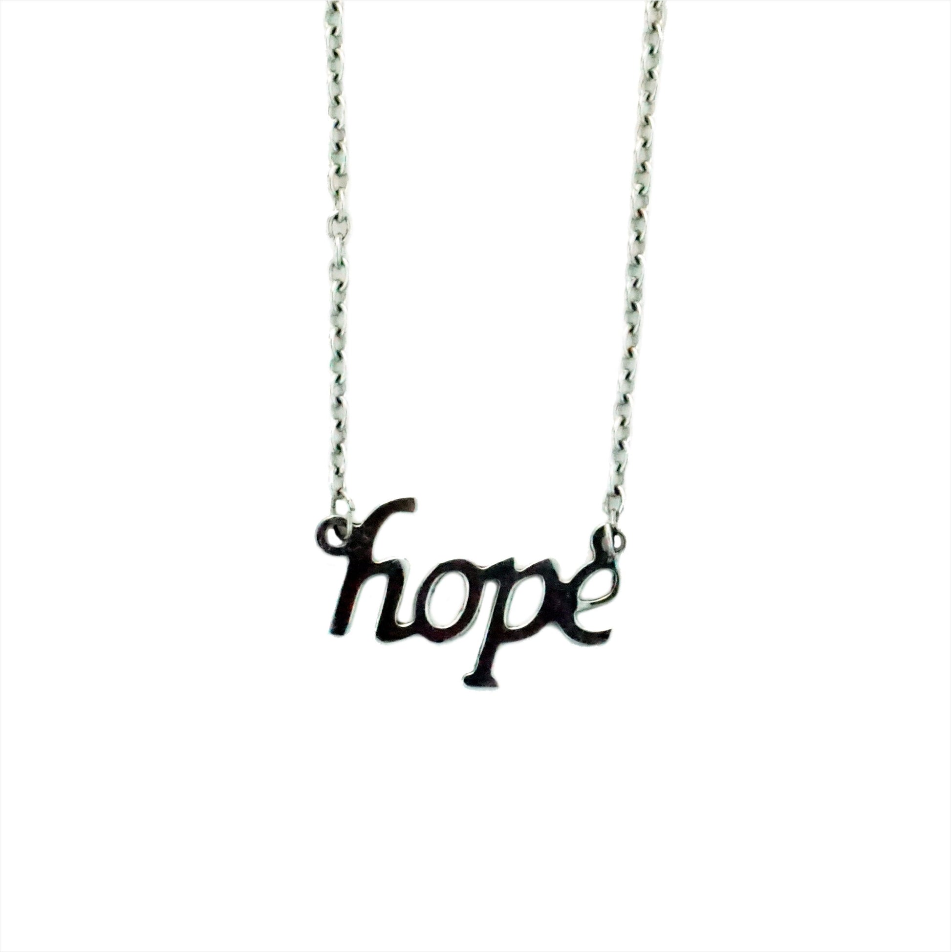 Silver Hope Necklace - The Token Shop