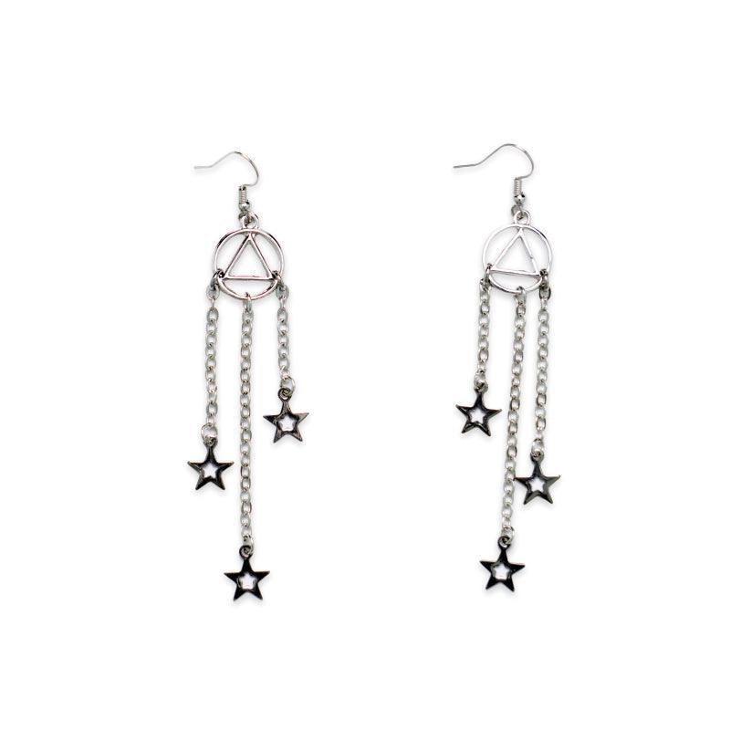 Silver Shooting Stars AA Earring - The Token Shop