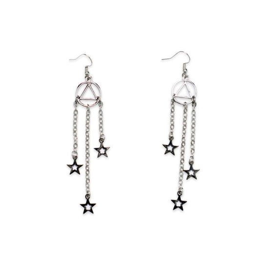 Silver Shooting Stars AA Earring - The Token Shop