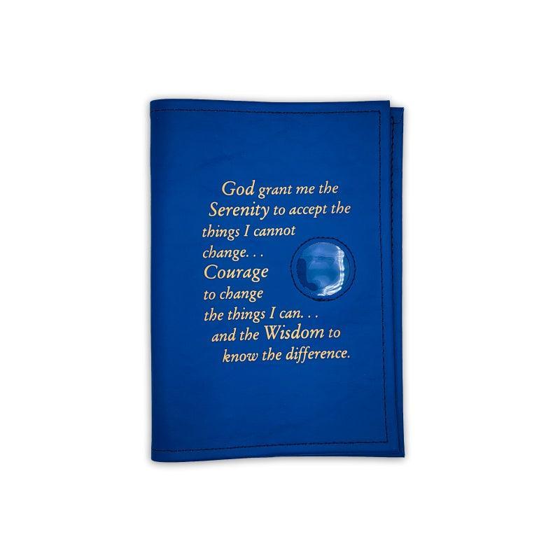 Single Big Book Cover W/Serenity Prayer and Coin Holder - The Token Shop