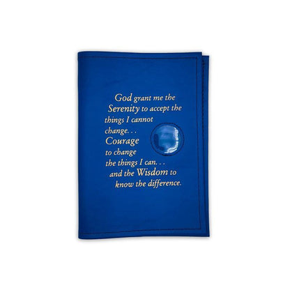Single Big Book Cover W/Serenity Prayer and Coin Holder - The Token Shop