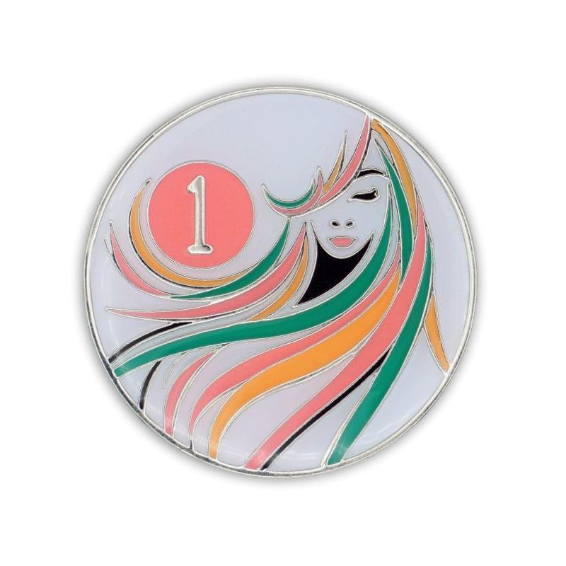 Sober Woman AA Coin | Glow in the Dark - The Token Shop