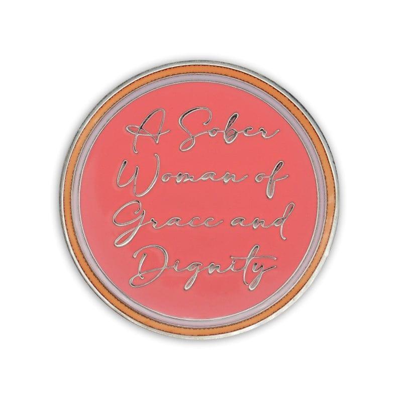 Sober Woman AA Coin | Glow in the Dark - The Token Shop