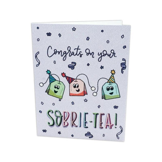 Sobrie-tea Greeting Card - The Token Shop