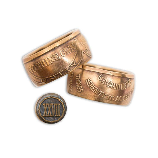 Sobriety Coin Ring Pendant - The Token Shop