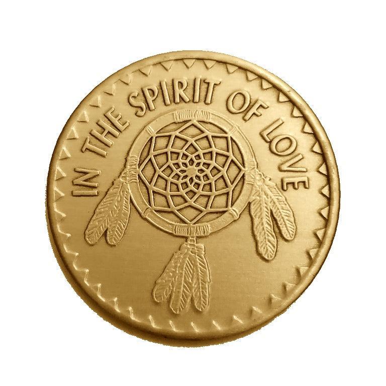 Spirit of Love Bronze Affirmation Medallions - The Token Shop