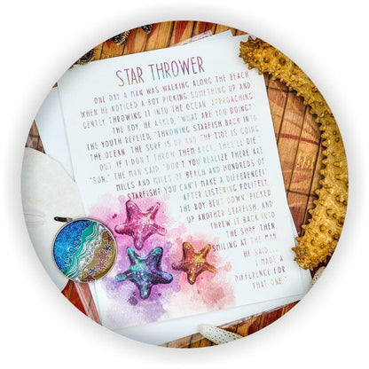 Star Thrower Premium Affirmation Coin - The Token Shop