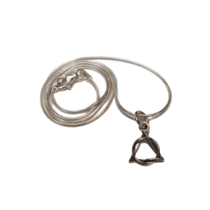Sterling Silver AA Pendant on 16" chain - The Token Shop