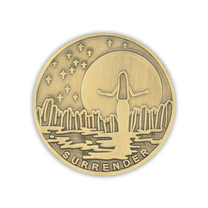 Surrender Bronze Affirmation Medallions - The Token Shop