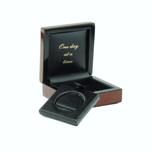 Teakwood AA Coin Box with High Gloss Finish - The Token Shop