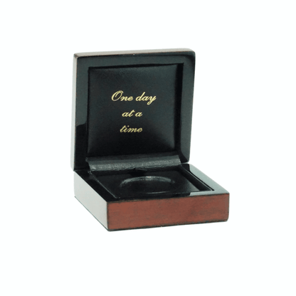 Teakwood AA Coin Box with High Gloss Finish - The Token Shop